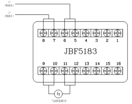 JBF5016辽宁气体灭火控制器控制气溶胶辽宁气灭装置接线
